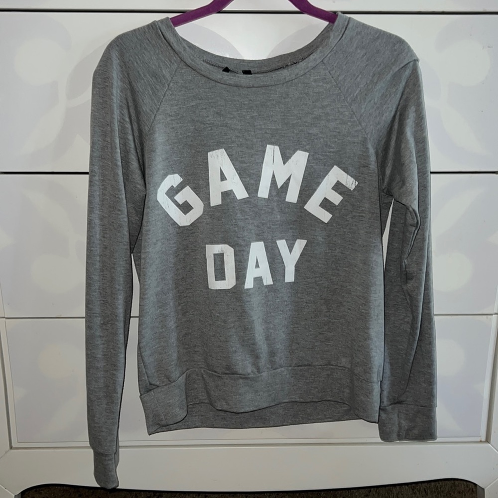 Game Day Grey Pullover